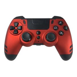 Manette Steelplay Slim Pack Sans Fil Rouge Steelplay Pour ,Pc, Sony Playstation 3, Sony Playstation 4
