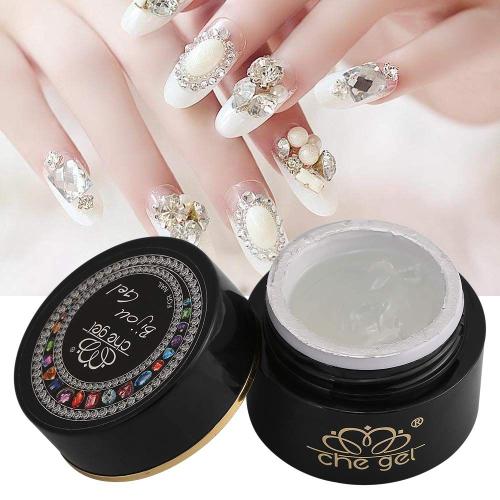 Faux Ongles Colle, Colle Forte Forte Bond Bond Colle Adh¿¿Sif Pour Les Strass Acrylique Nail Art Dimonties Glitter Blanc Clear Tip D¿¿Coration 