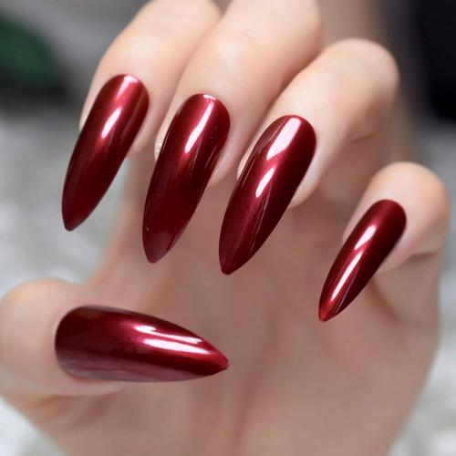 Faux Ongle Extra Long Gris Marbre Stiletto Faux Ongles Conseils Ovale Bout Pointu Stilettos Faux Ongles Abs Artificielle Diy Gel Nail Art Conseils 