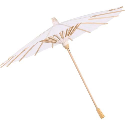 Parapluie En Papier, Ombrelle Papier, Parapluie Mariage, Blanc Couleur Papier Parapluie D¿¿coratif Parasol De Mariage De Mari¿¿e D¿¿cor De F¿¿te Photo Cosplay Prop(diam¿¿tre 30CM)