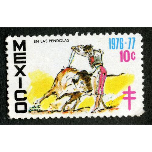 Timbre Oblitéré Mexico, En Las Pendolas, 1976-77, 10 C