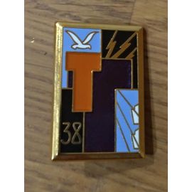 Insigne 38 Eme Regiment De Transmission Numerotee Pour Le Cinquantenaire 1945-1995