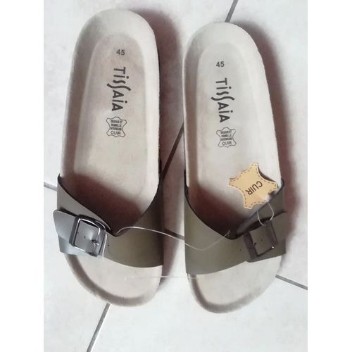 Mules Mixtes En Cuir Taille 45 Neuves.