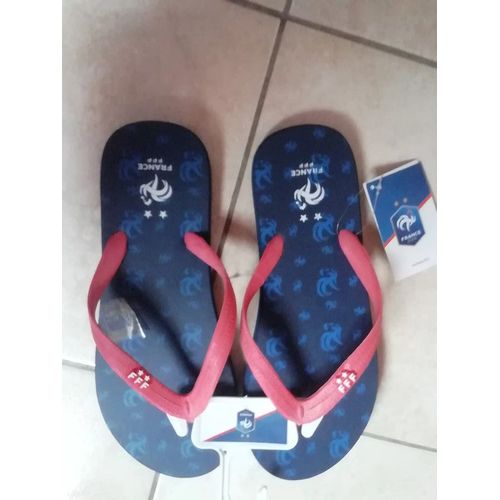 Tongs Mixtes France Fff 2 Étoiles Taille 43 / 44 Neuves.