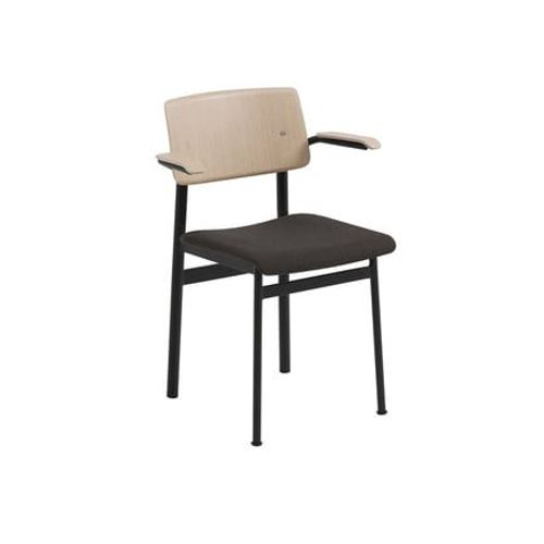 Muuto - Chaise Loft - Avec Accoudoirs - Chêne/ Noir - Multicolore
