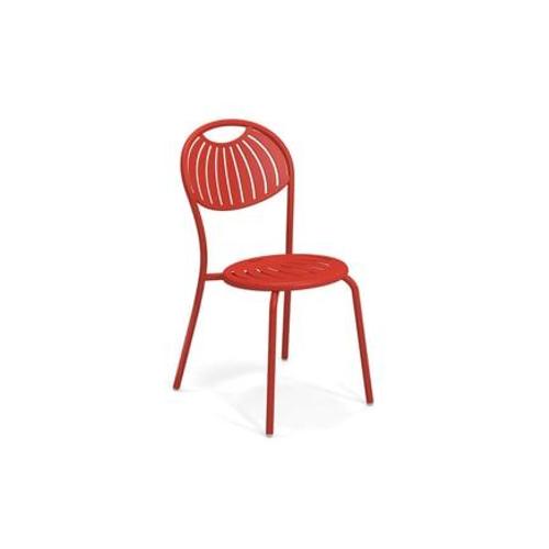Emu - Chaise Empilable Coupole - Rouge - Rouge