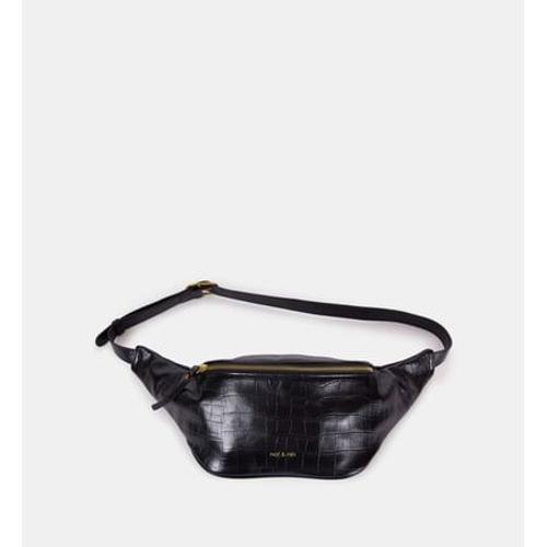 Nat & Nin - Sac banane Tracy en cuir - Noir