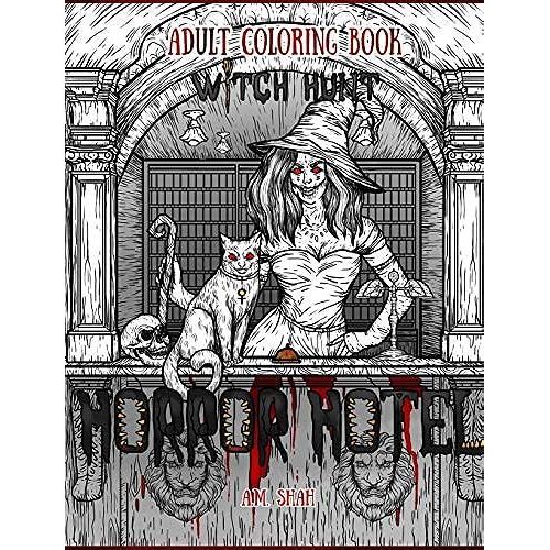 Adult Coloring Book Horror Hotel