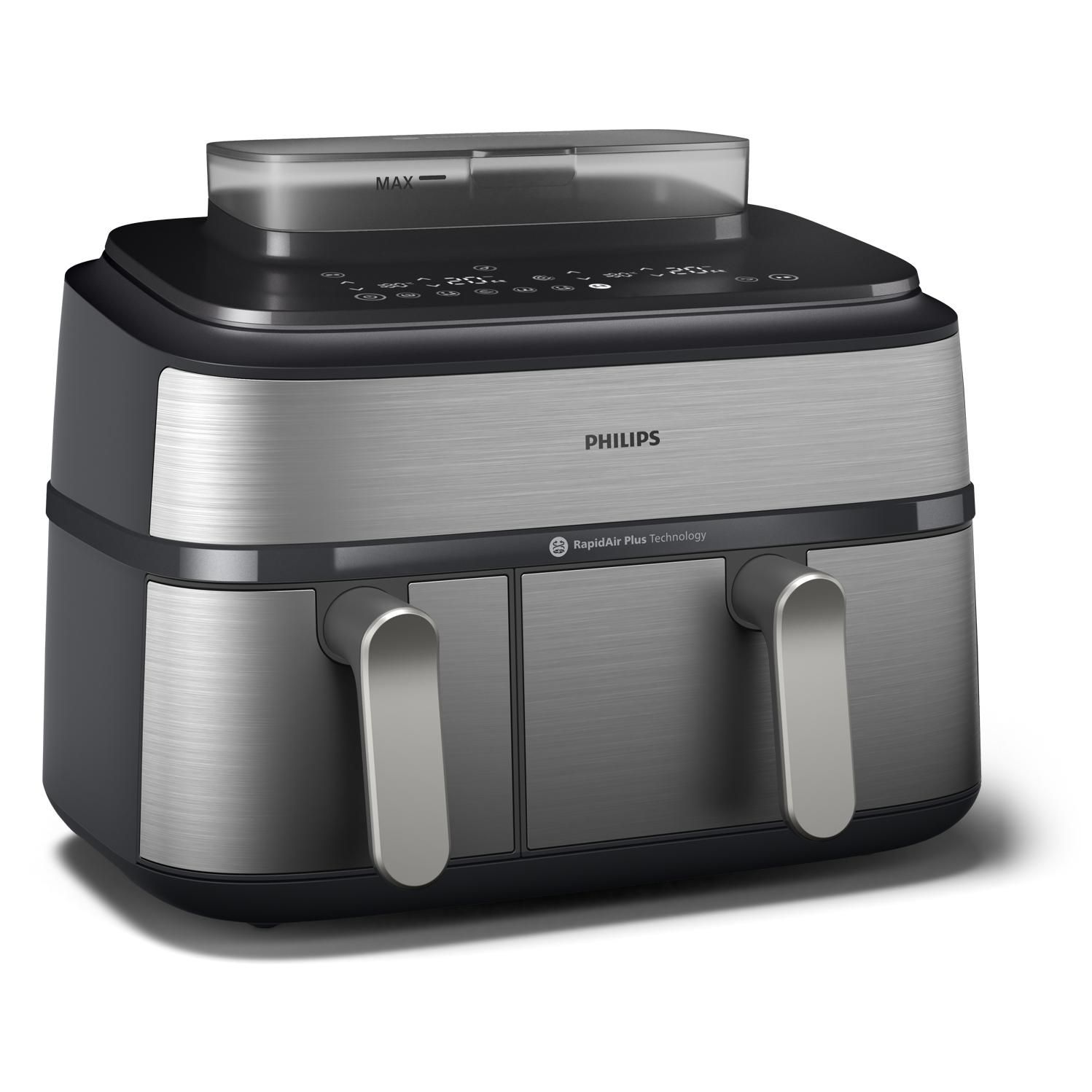 Friteuse &agrave; air chaud avec fonction vapeur Philips NA555/00 9L