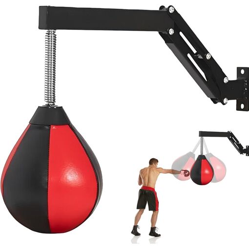 Speed Punching Ball Adulte Punching-Ball Mural Poire De Frappe Régl...