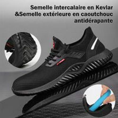 Chaussures de Sécurité Femme Embout Acier Protection Léger Basket Securite  Chaussures de Travail Unisexes