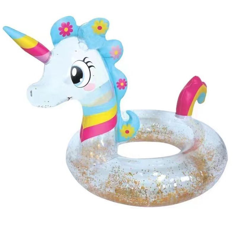 Flotteur De Piscine Pour Bébé Licorne Toddlers Floaties Anneau De Natation Gonflable Pour Bébé Avec Poignées Pour Enfants Âgés De 1 À 6 Ans