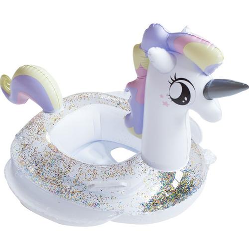 Flotteur De Piscine Pour Bébé Licorne Toddlers Floaties Anneau De Natation Gonflable Pour Bébé Avec Poignées Pour Enfants Âgés De 1 À 6 Ans