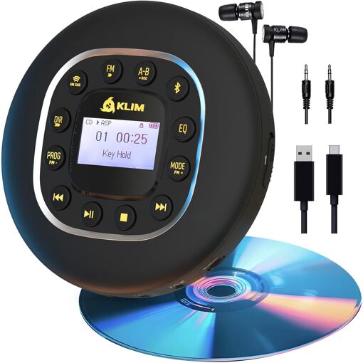 Journey Lecteur CD Portable avec Batterie Intégrée- Baladeur Lecteu...