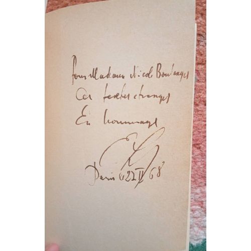 Envoi Autographe Emmanuel Levinas, Quatres Lectures Talmudiques, Ed. Minuit, 1968