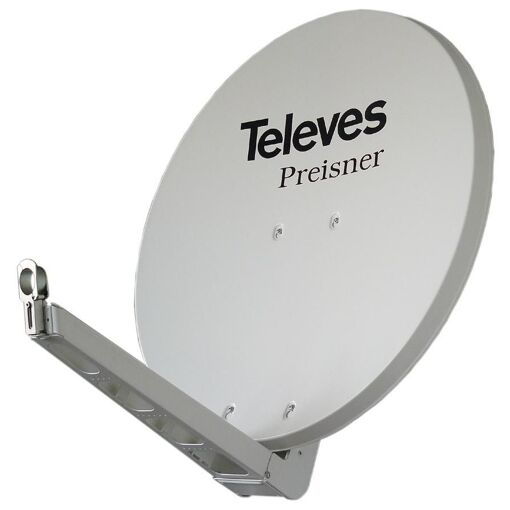 Televes S85QSD-W antenne satellites 10,7 - 12,75 GHz Gris et
