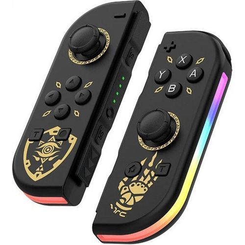 Paire De Contrôleurs Manettes Sans Fil Compatibles Nintendo Switch Oled/Lite Avec Double Vibration 6-Axis Gyro Screenshot /(Mpm)