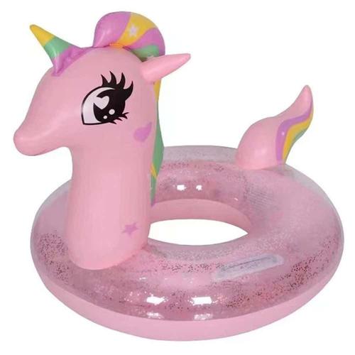 Flotteur De Piscine Pour Bébé Licorne Toddlers Floaties Anneau De Natation Gonflable Pour Bébé Avec Poignées Pour Enfants Âgés De 1 À 6 Ans