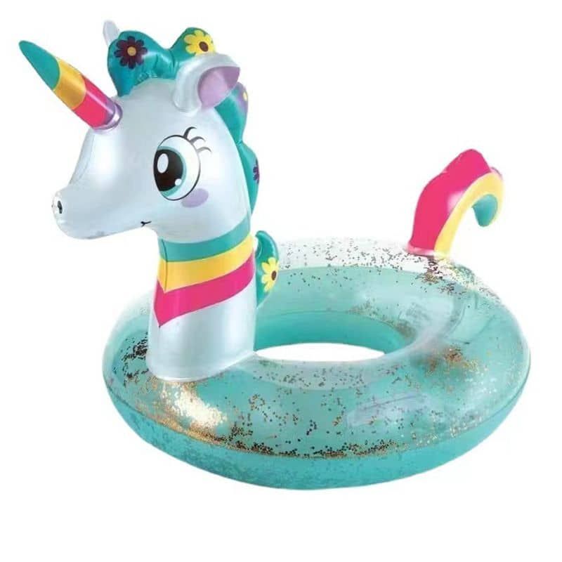 Flotteur De Piscine Pour Bébé Licorne Toddlers Floaties Anneau De Natation Gonflable Pour Bébé Avec Poignées Pour Enfants Âgés De 1 À 6 Ans