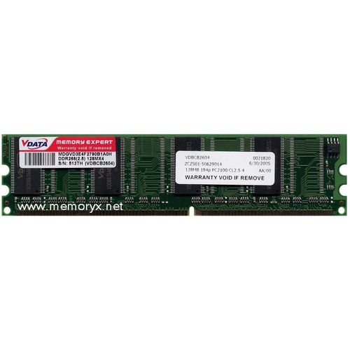 Micron - Mémoire  - 128 Mo - Dimm 184 Broches - DDR - 333MHZ - PC2700U - CL2.5 - MT4VDDT1664AG-335C3