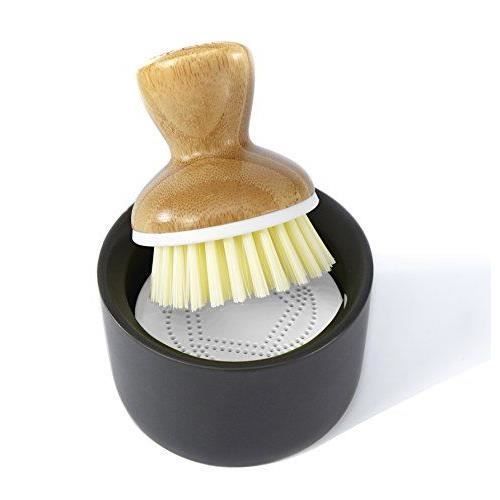 Full Circle FC12114GY Porte-Savon et Brosse à Vaisselle Beige