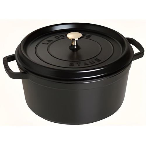 Cocotte Ronde À Picots 30 Cm - 8.35 Litres Noir