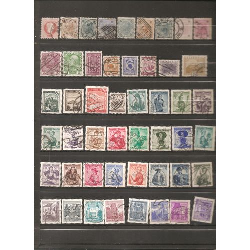 89 Timbres Oblitérés Autriche 1867