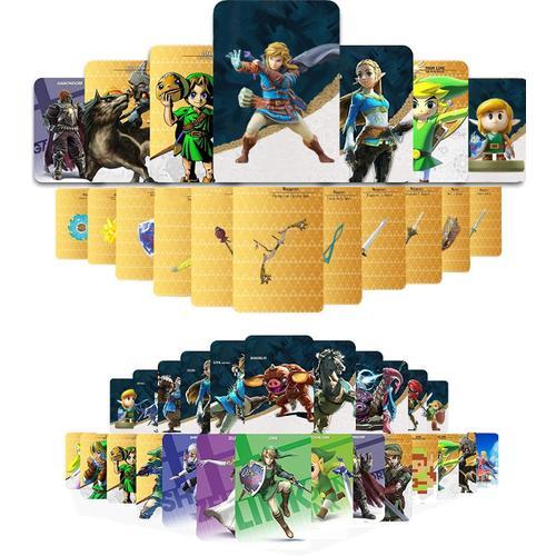 Zelda Amiibo Nfc Cards, 38 Mini Amiibo Cartes Nfc Pour The Legend Of Zld Breath Of The Wild Et Tears Of The Kingdom