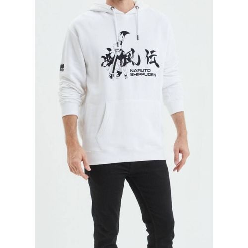 Sweat À Capuche Hoodie Naruto Blanc Homme Taille S