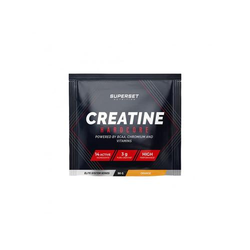 Échantillon Créatine Hardcore (50g)|Orange| Créatines|Superset Nutrition 