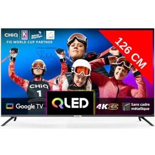 TV QLED 4K 126 cm U50QM8V Google TV, 50 Pouces, 4K, QLED