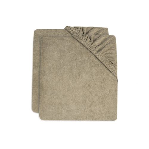 Lot De 2 Housses Matelas À Langer 50x70 Cm Éponge Olive - Jollein