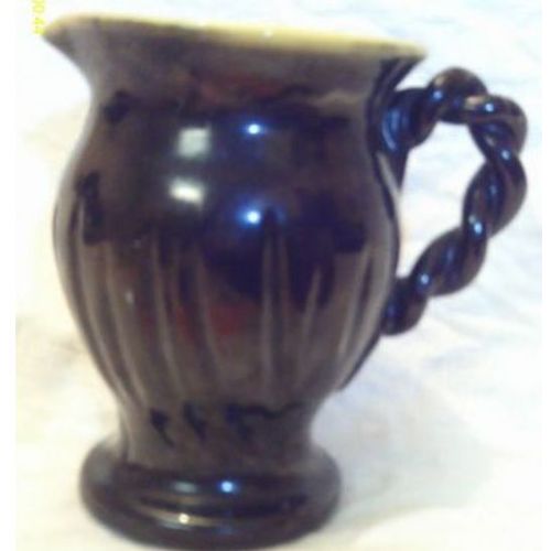 Cruche - Noire Et Jaune - " Vallauris "