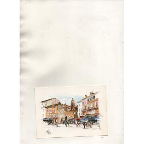 Carte Postale Saint Tropez - Aquarelle De Michel Pelletier - Elbe Editions