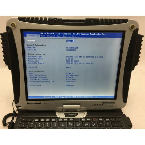 PANASONIC CF-19 MK6 - 10.4" Intel Core i5-3320M - 2.6 Ghz - Ram 4 Go - SSD 1 To