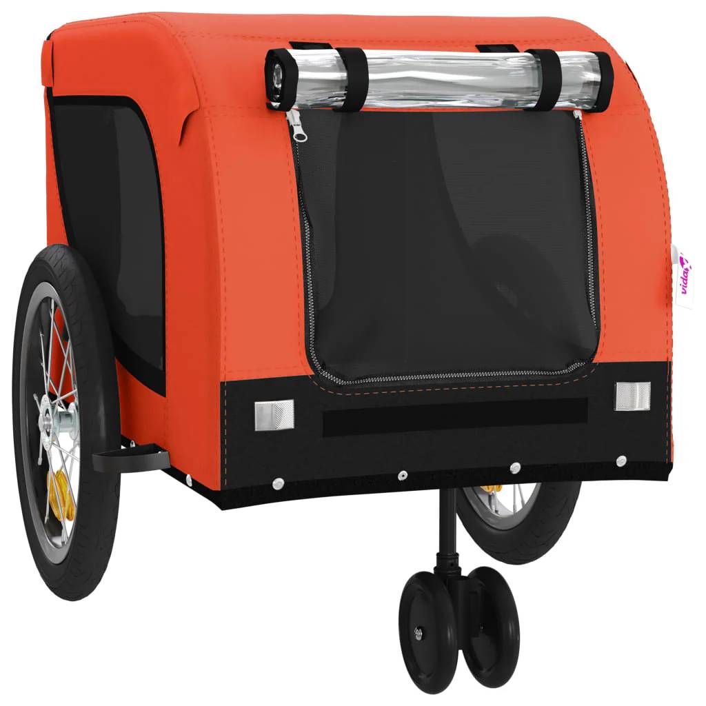 Remorque Chariot Transport De Vélo Pour Animaux De Compagnie Orange...