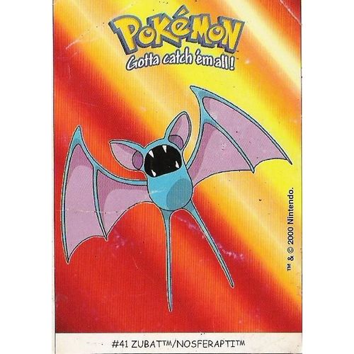 Nosferapti (N°41) Carte Pokémon Dunkin "Boomer" (Stickers)