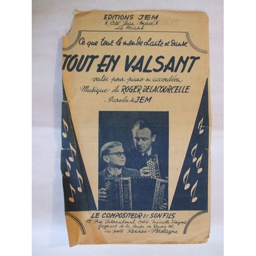 Ce Que Tout Le Monde Chante Et Danse Tout En Valsant Valse Pour Piano Ou Accordéon
