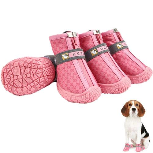 Chaussons Pour Chien Chaussures De Randonnée Imperméables Pour Chien Botte De Chien Pour Chiens De Petite Taille, Chaussures De Chiot Pour Chaussée Chaude Neige D'hiver