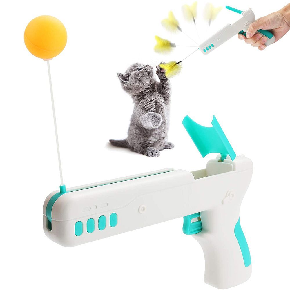 Puzzle Jouet Interactif Pour Chat Pour L'intérieur, Pistolet Interactif Pour Chat Rebound, Peluche Interactive Pour Chat, Le Jouet Pour Animaux De Compagnie, Une Nouvelle Façon De Faire De L'exercice Pour Les Chats.