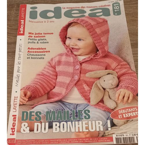Catalogue Tricot Ideal Layette N°181 Janvier 2019 Naissance A 2 Ans Crochet