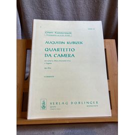 Augustin Kubizek Quartetto Da Camera Partition Guitare Hautbois Clarinette Basson Ed. Doblinger Matériel