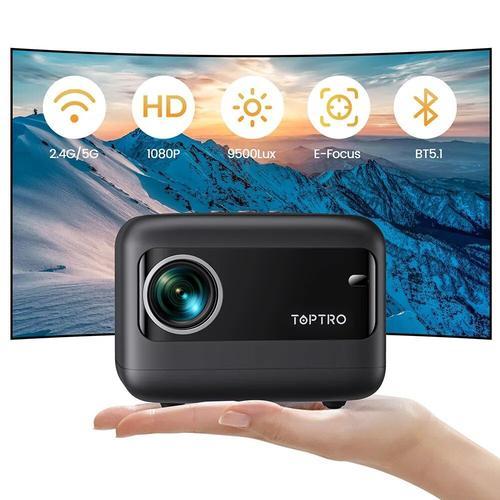 Videoprojecteur 5G WiFi Bluetooth TOPTRO TR25 9500 Lumens Portable 1080P Supporté