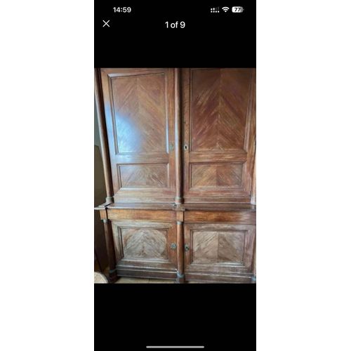 Très Rare Superbe Grande Set: Buffet De Cuisine + Coffre Vaisselier En Chaîne.Style Louis Phillipe