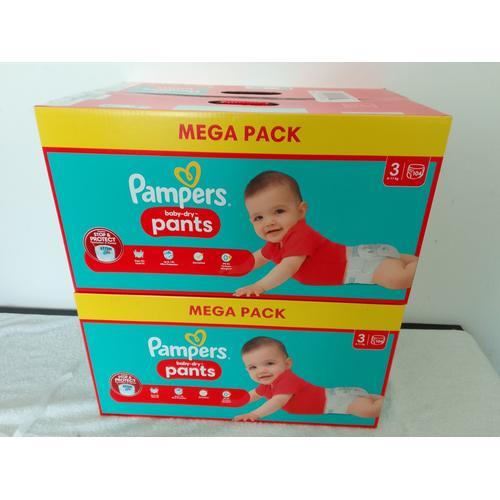 Couches Culottes Pampers Pant Taille 3(6/11kg) 2 Mega Pack