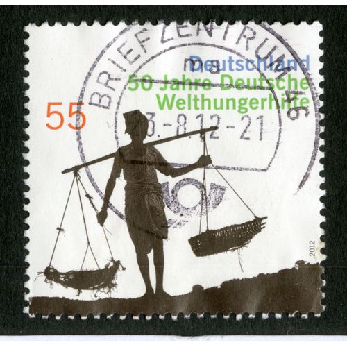 Timbre Oblitéré Deutschland, 50 Jahre Deutsche Welthungerhilfe, 2012, 55