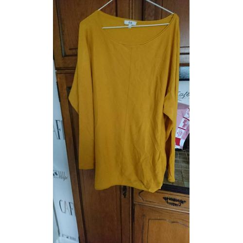Pull Femme Taille Xl Couleur Moutarde Marque C&a
