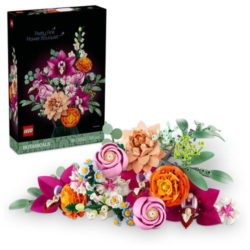 LEGO Botanicals - LEGO Icons - Le joli bouquet de fleurs roses - 10342