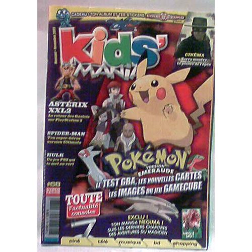 Kids Mania N° 68 : Pokemon - Toute L Actualite Console