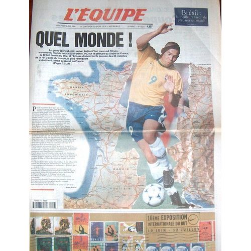 L'equipe  N° 16201 : Quel Monde !